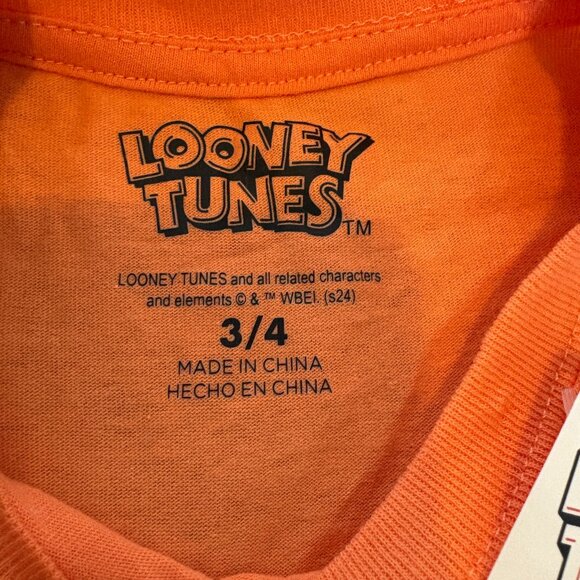 Looney Tunes Kids Taz Let's Go Crazy Graphic Tee T-shirt NEW Size 4 - Picture 6 of 7